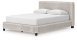 Zuraleus White Queen Upholstered Bed with Dresser and Nightstand from Ashley Furniture - Luna Furniture