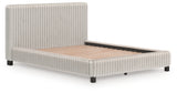 Zuraleus White Queen Upholstered Bed from Ashley Furniture - Luna Furniture