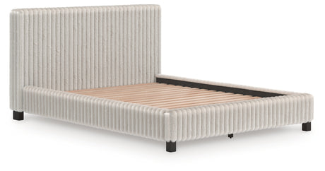 Zuraleus White Queen Upholstered Bed from Ashley - Luna Furniture