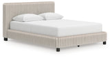 Zuraleus White Queen Upholstered Bed from Ashley Furniture - Luna Furniture
