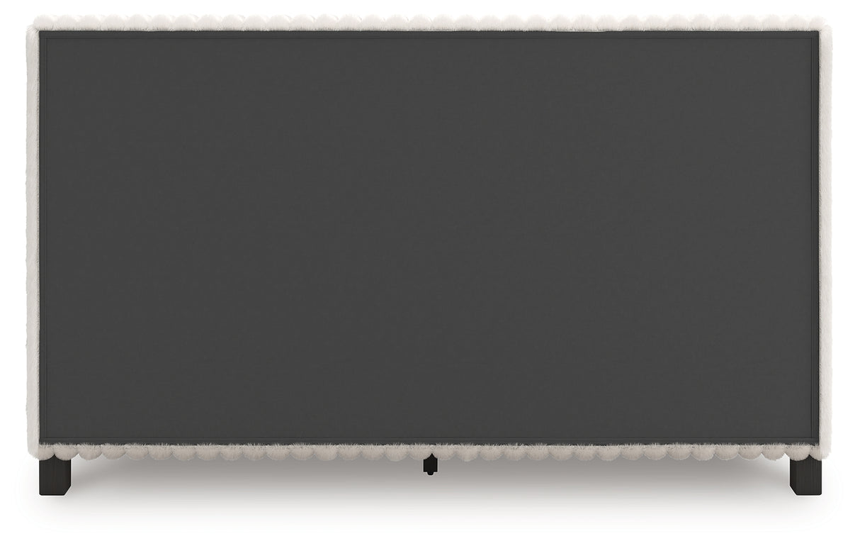 Zuraleus White Queen Upholstered Bed from Ashley Furniture - Luna Furniture