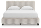 Zuraleus White Queen Upholstered Bed with Chest and Nightstand from Ashley - Luna Furniture