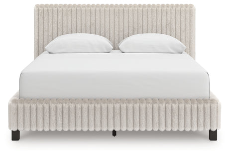 Zuraleus White Queen Upholstered Bed from Ashley Furniture - Luna Furniture
