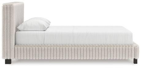 Zuraleus White Queen Upholstered Bed from Ashley Furniture - Luna Furniture