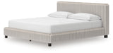Zuraleus White California King Upholstered Bed with Chest and Nightstand from Ashley Furniture - Luna Furniture