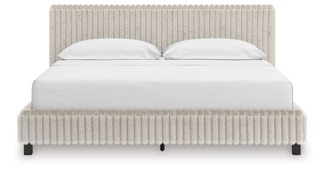 Zuraleus White California King Upholstered Bed with Dresser from Ashley - Luna Furniture