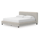 Zuraleus White Upholstered Platform Bedroom Set from Ashley Furniture - Luna Furniture