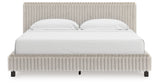 Zuraleus White King Upholstered Bed with Mirrored Dresser from Ashley Furniture - Luna Furniture