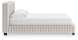 Zuraleus White King Upholstered Bed with Dresser and Chest from Ashley Furniture - Luna Furniture