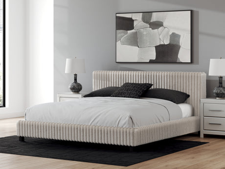 Zuraleus White King Upholstered Bed with Dresser from Ashley - Luna Furniture