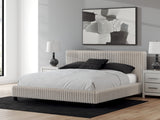 Zuraleus White King Upholstered Bed with Mirrored Dresser, Chest and Nightstand from Ashley Furniture - Luna Furniture