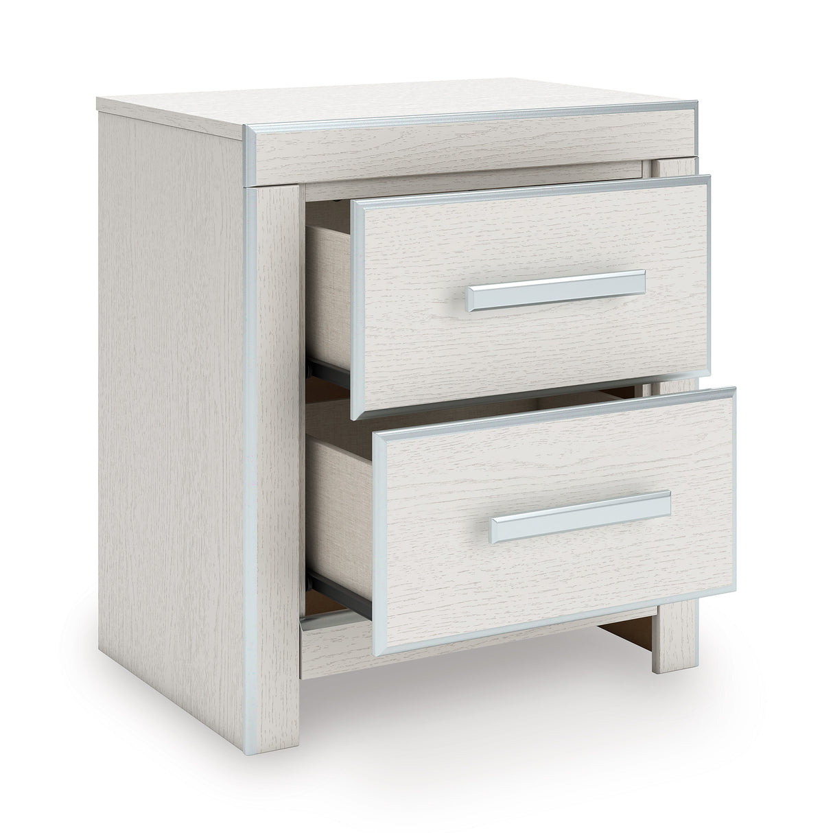 Zuraleus White Upholstered Storage Panel Bedroom Set with 2 Footboard Drawers from Ashley Furniture - Luna Furniture