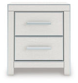 Zuraleus White Queen Upholstered Panel Bed with Dresser and Nightstand from Ashley - Luna Furniture