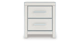 Zuraleus White Queen Upholstered Panel Bed with Mirrored Dresser and Nightstand from Ashley - Luna Furniture