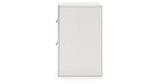 Zuraleus White Queen Upholstered Panel Bed with Dresser and Nightstand from Ashley - Luna Furniture