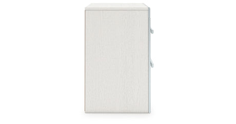Zuraleus White King Upholstered Panel Bed with Mirrored Dresser, Chest and Nightstand from Ashley - Luna Furniture