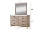 Tilston Natural Dresser Mirror (Mirror Only) from Crown Mark - Luna Furniture