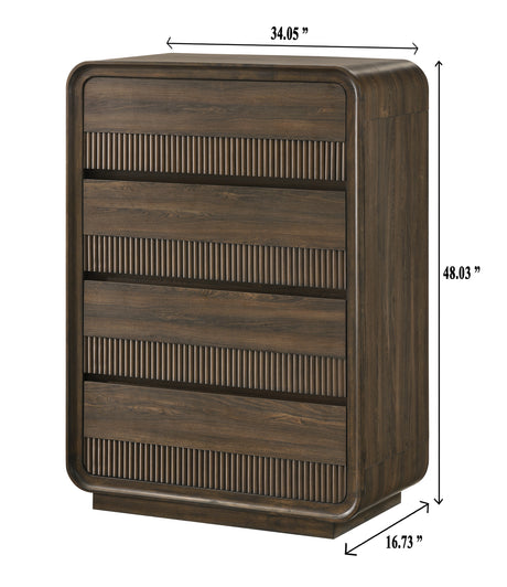 Kinkaid Warm Wood Chest from Crown Mark - Luna Furniture