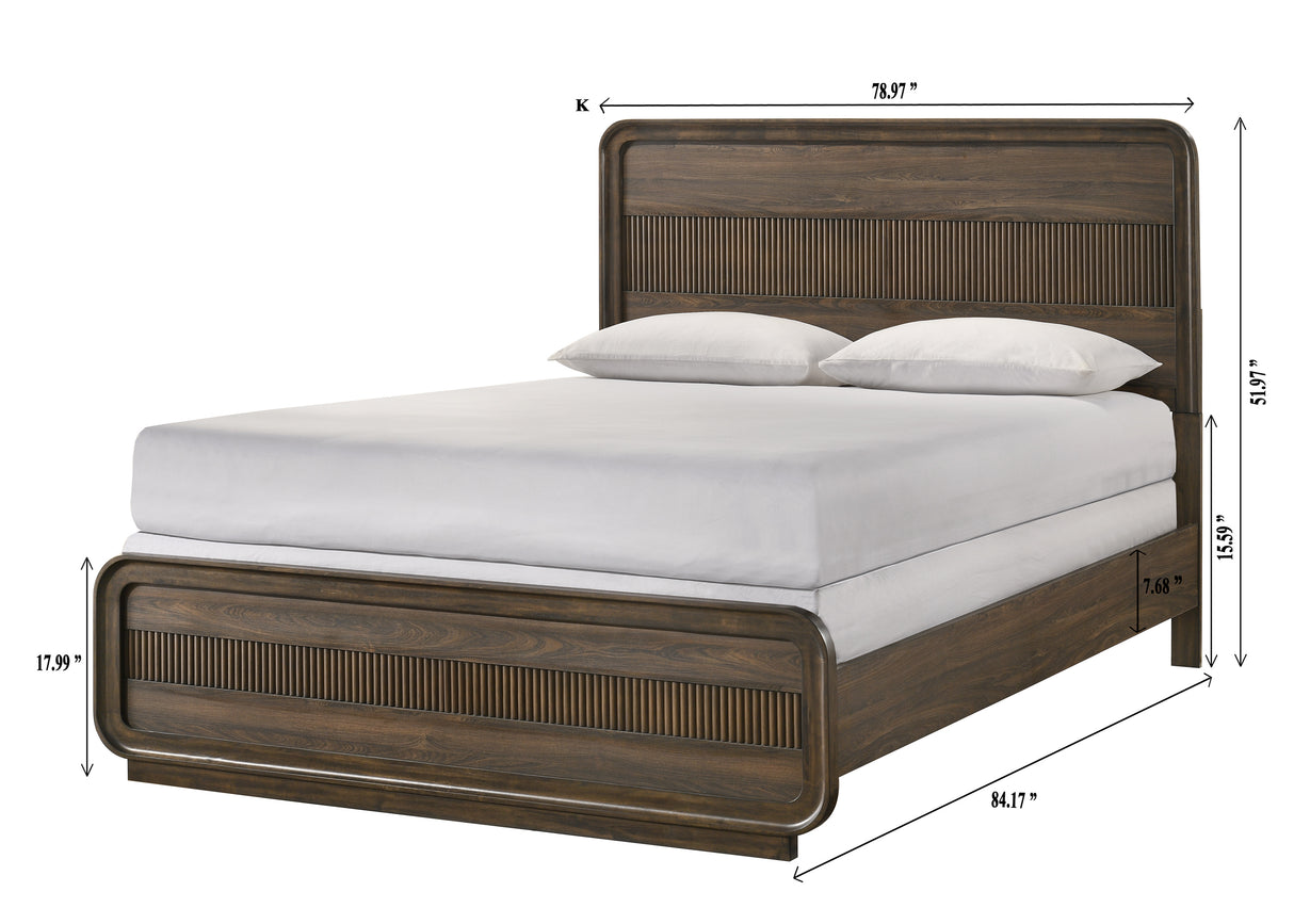 Kinkaid Warm Wood Bedroom Set from Crown Mark - Luna Furniture