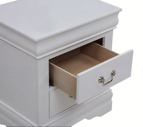 Louis Philip Greige Nightstand from Crown Mark - Luna Furniture