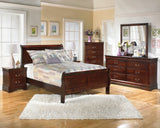 Alisdair Reddish Brown Full Sleigh Bed, Dresser, Mirror, Chest and Nightstand from Ashley Furniture - Luna Furniture
