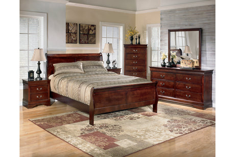 Alisdair Reddish Brown California King Sleigh Bed from Ashley - Luna Furniture