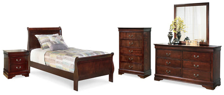 Alisdair Reddish Brown Youth Sleigh Bedroom Set from Ashley - Luna Furniture