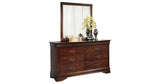 Alisdair King Sleigh Bed with Mirrored Dresser and 2 Nightstands in Reddish Brown from Ashley - Luna Furniture