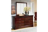 Alisdair Reddish Brown Dresser and Mirror from Ashley - Luna Furniture