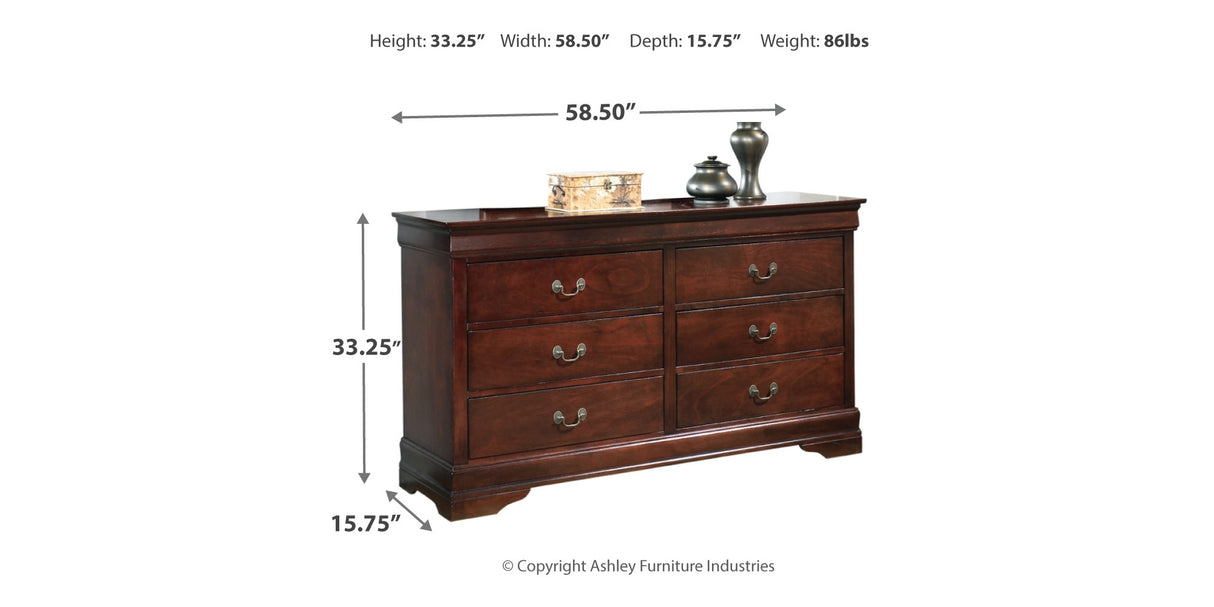 Alisdair Queen Sleigh Bed, Dresser and Chest from Ashley - Luna Furniture
