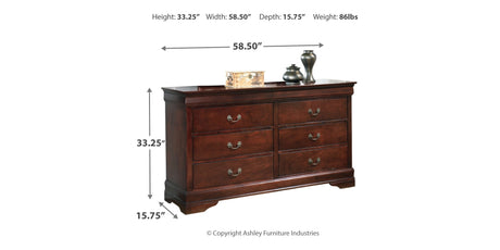 Alisdair Queen Sleigh Bed, Dresser and Chest from Ashley Furniture - Luna Furniture