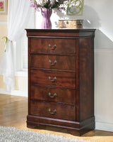 Alisdair California King Sleigh Bed, Dresser, Mirror, Chest and Nightstand from Ashley Furniture - Luna Furniture