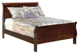 Alisdair Reddish Brown Full Sleigh Bed, Dresser and Mirror from Ashley Furniture - Luna Furniture