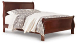 Alisdair Reddish Brown King Sleigh Bed, Dresser and Mirror from Ashley Furniture - Luna Furniture