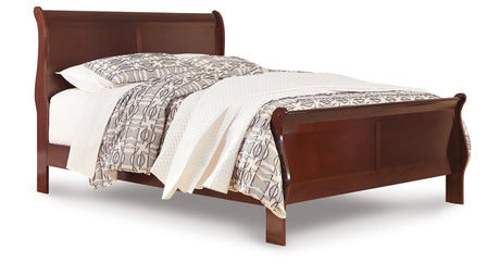 Alisdair Reddish Brown Queen Sleigh Bed from Ashley - Luna Furniture