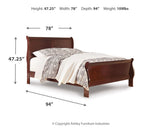 Alisdair California King Sleigh Bed, Dresser, Mirror, Chest and Nightstand from Ashley Furniture - Luna Furniture