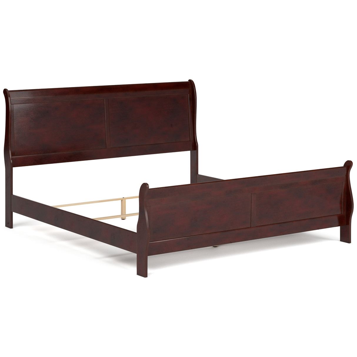 Alisdair King Sleigh Bed with Mirrored Dresser and Chest in Reddish Brown from Ashley - Luna Furniture