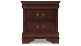 Alisdair King Sleigh Bed with Mirrored Dresser, Chest and 2 Nightstands in Reddish Brown from Ashley Furniture - Luna Furniture
