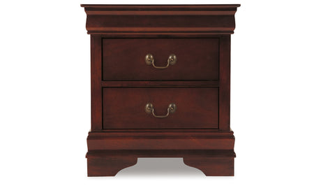 Alisdair King Sleigh Bed with Mirrored Dresser, Chest and 2 Nightstands in Reddish Brown from Ashley Furniture - Luna Furniture