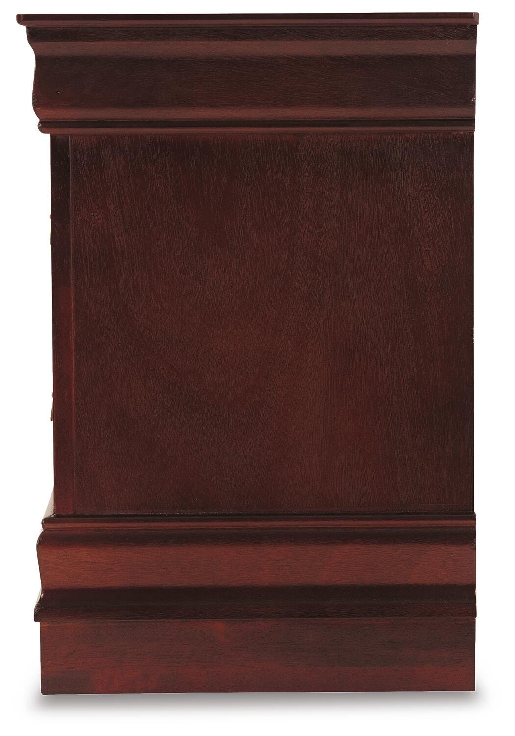 Alisdair Reddish Brown Queen Sleigh Bed and Nightstand from Ashley - Luna Furniture