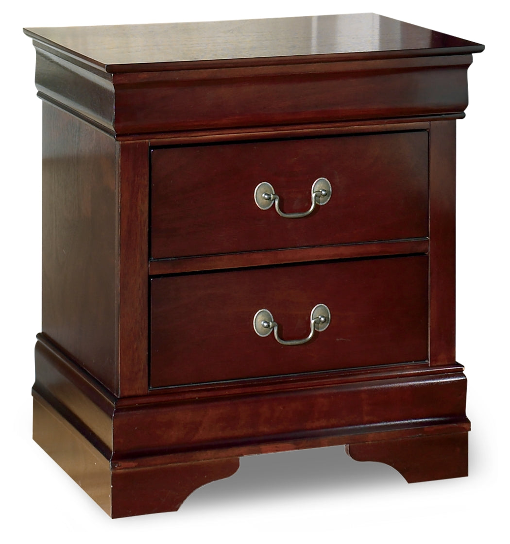 Alisdair Reddish Brown Full Sleigh Bed, Chest and Nightstand from Ashley Furniture - Luna Furniture