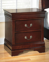 Alisdair Queen Sleigh Bed with Mirrored Dresser, Chest and 2 Nightstands in Reddish Brown from Ashley - Luna Furniture