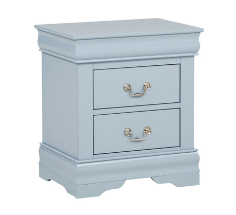 Louis Philip Blue Sleigh Bedroom Set from Crown Mark - Luna Furniture