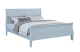 Louis Philip Blue King Sleigh Bed from Crown Mark - Luna Furniture