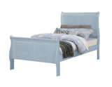 Louis Philip Blue Twin Sleigh Bed from Crown Mark - Luna Furniture