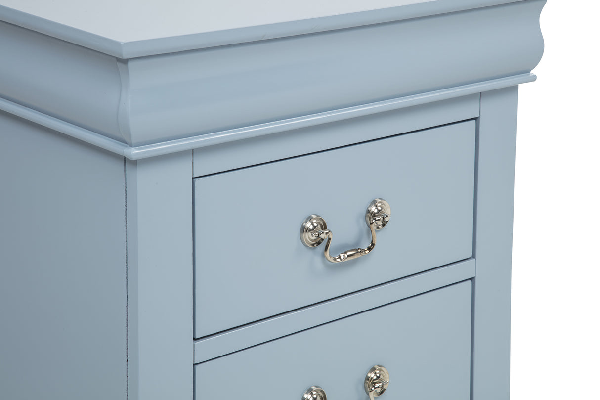 Louis Philip Blue Nightstand