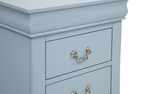 Louis Philip Blue Sleigh Bedroom Set from Crown Mark - Luna Furniture