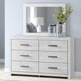 Cayboni Whitewash Dresser and Mirror from Ashley - Luna Furniture