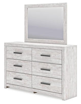 Cayboni Whitewash King Panel Bed, Dresser, Mirror and Chest from Ashley Furniture - Luna Furniture