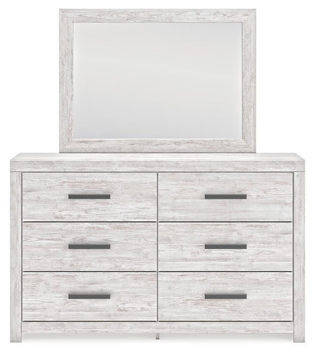 Cayboni Whitewash Full Panel Bed, Dresser, Mirror, Chest and 2 Nightstands from Ashley Furniture - Luna Furniture